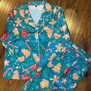 NEW holiday silk pajamas
